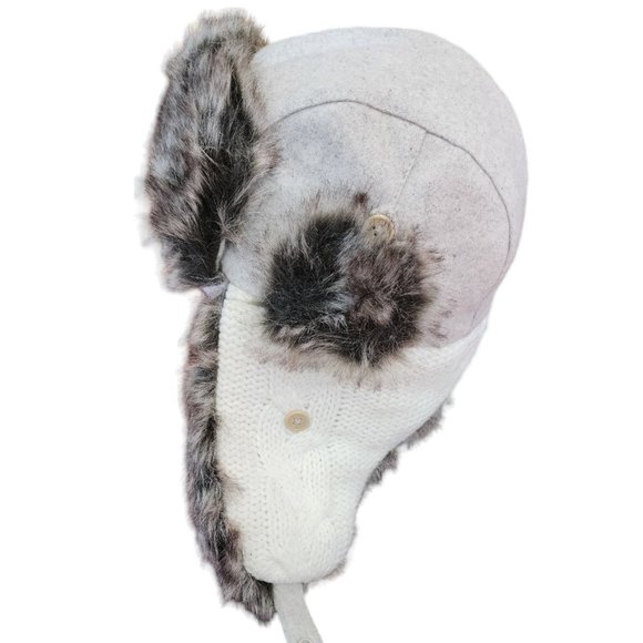 BDG Winter Hat One Size Unisex Ski Hat Faux Fur Aviator style - Picture 4 of 6